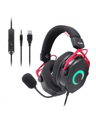 Auriculares Gaming con Micrófono FR-TEC ENSO/ Jack 3.5/ Negros