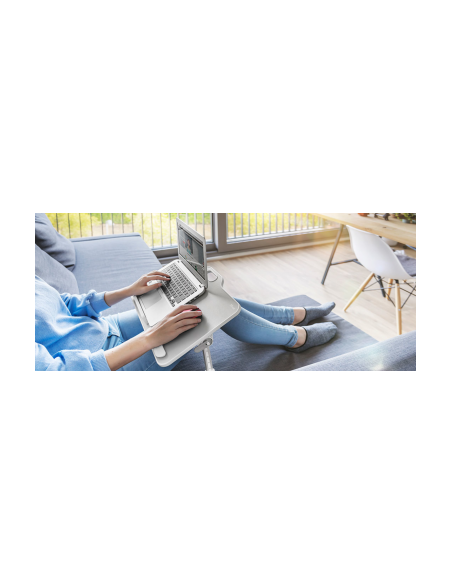 Soporte elevador para portátil trust tula - 4 ángulos - altura regulable 24-32cm - soporte útil 52*29 - valido para portátil 