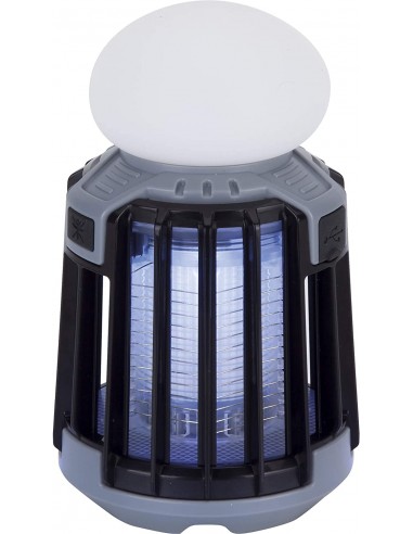 Atrapa insectos y lámpara portátil jata mostrap mib9n - 5w - 25m2 exterior/interior - 3 modos de eliminación - compatible con 