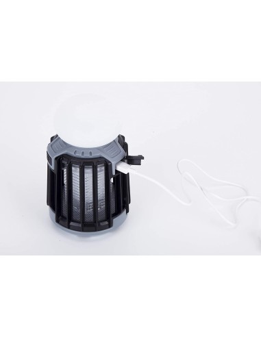 Atrapa insectos y lámpara portátil jata mostrap mib9n - 5w - 25m2 exterior/interior - 3 modos de eliminación - compatible con 