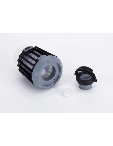 Atrapa insectos y lámpara portátil jata mostrap mib9n - 5w - 25m2 exterior/interior - 3 modos de eliminación - compatible con 