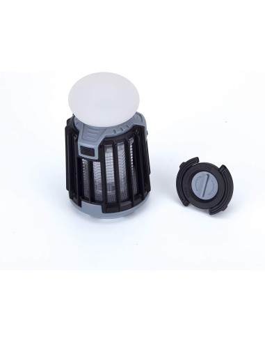 Atrapa insectos y lámpara portátil jata mostrap mib9n - 5w - 25m2 exterior/interior - 3 modos de eliminación - compatible con 