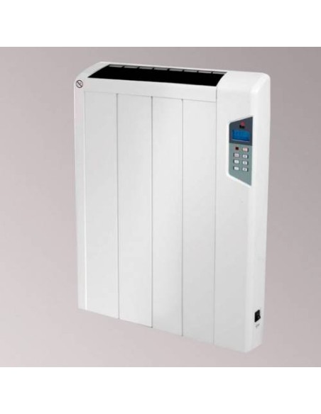 Emisor térmico fm crono-slim 650 - 600w - 4 elementos - fijación mural/portatil - programador semanal - diseño ultra slim