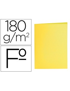 CI | Subcarpeta liderpapel folio amarillo intenso 180g/m2