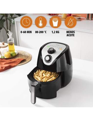 Freidora por Aire / Sin Aceite Tristar FR-6994 Crispy Fryer XXL/ 1500W/ Capacidad 4.5L