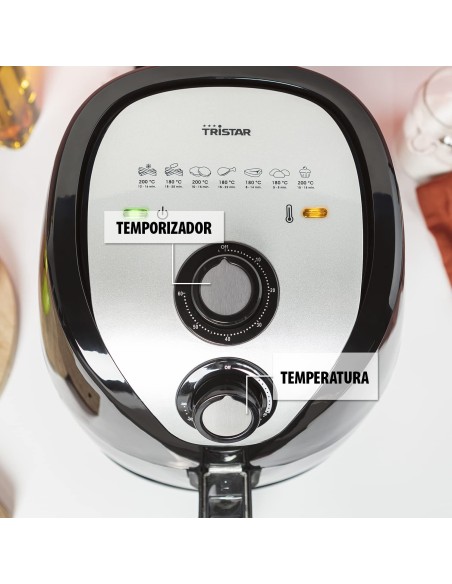 Freidora por Aire / Sin Aceite Tristar FR-6994 Crispy Fryer XXL/ 1500W/ Capacidad 4.5L