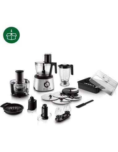 Procesador alimentos philips hr7778/00 avance collection - 1300w - jarra 2.2l - 12 velocidades + pulso - mas de 30 funciones - 