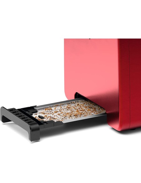 Tostador Bosch DesignLine TAT4P424/ 970W/ Rojo