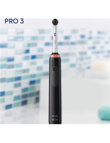 Cepillo Dental Braun Oral-B Pro 3 3000 Pure Clean/ Negro