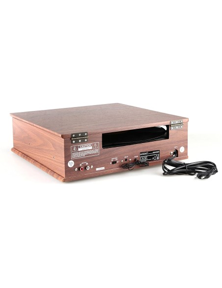 Tocadiscos sunstech pxr3wd marrón - 33/45 rpm - altavoces 2*1.5w rms - fm - conversión digital a mp3 - grabación directa 