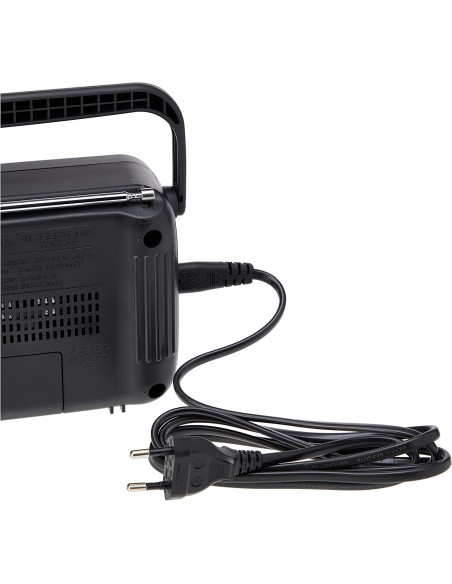 Radio Portátil Panasonic RF-2400DEG-K/ Negra