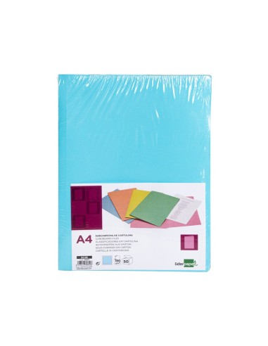 CI | Subcarpeta liderpapel a4 azul pastel 180g/m2