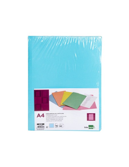 CI | Subcarpeta liderpapel a4 azul pastel 180g/m2