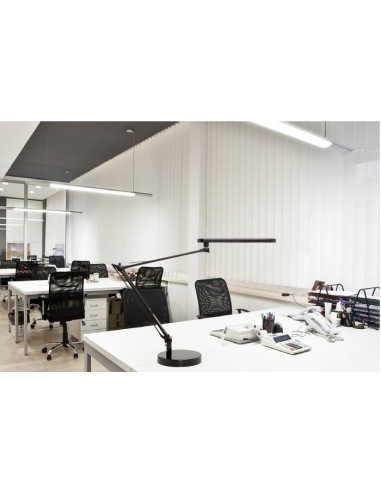 Lámpara de Escritorio Unilux Mamboled/ 6.5W/ Negra