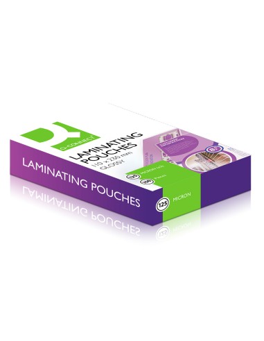 CI | Bolsa de plastificar q-connect 110 x 230 mm 125 mc carnet de conducir caja de 100 unidades