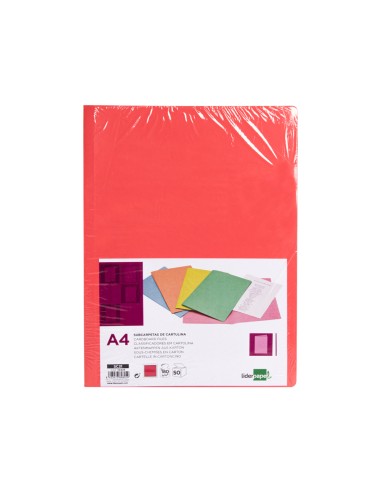 CI | Subcarpeta liderpapel a4 rojo pastel 180g/m2