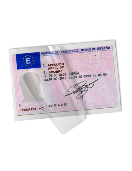 CI | Bolsa de plastificar q-connect 110 x 230 mm 125 mc carnet de conducir caja de 100 unidades