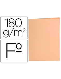CI | Subcarpeta liderpapel folio naranja pastel 180g/m2
