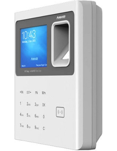 Controlador de presencia anviz w1pro - tarjeta rfid/lector de huella - capacidad 3000 usuarios - mini usb - usb host - software 