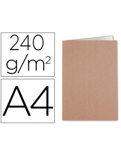 CI | Subcarpeta liderpapel a4 kraft interior blanco 240g/m2