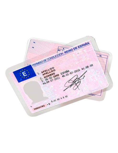 CI | Bolsa de plastificar q-connect 110 x 230 mm 125 mc carnet de conducir caja de 100 unidades