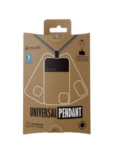 Colgante para Funda Universal Muvit MCGOO0001/ Negro
