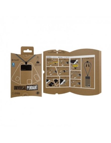 Colgante para Funda Universal Muvit MCGOO0001/ Negro