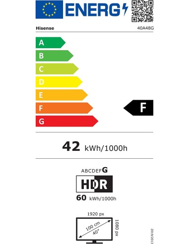 Televisor Hisense DLED 40A4BG 39.5"/ Full HD/...