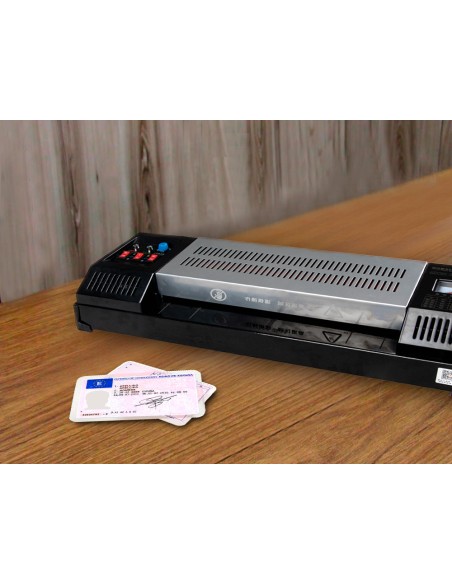 CI | Bolsa de plastificar q-connect 110 x 230 mm 125 mc carnet de conducir caja de 100 unidades