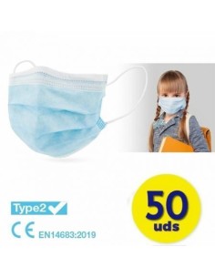 Mascarillas Quirúrgicas Infantiles IIR Club Náutico/ Pack...