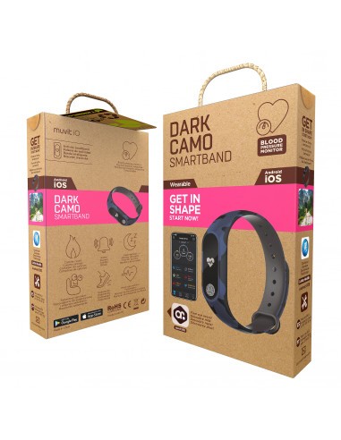 Pulsera Smartband Muvit IO Camuflaje/ Negra