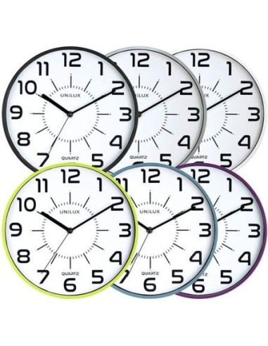 Reloj de Pared Unilux POP/ Gris Metalizado