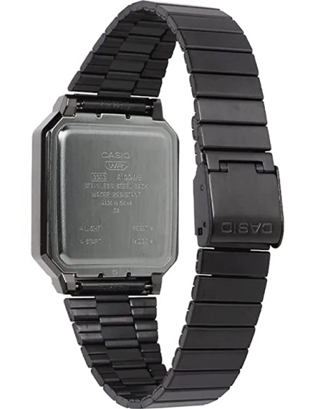 Reloj Digital Casio Vintage Iconic A100WEGG-1AEF/ 40mm/ Gris y Negro