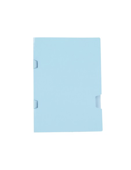 CI | Subcarpeta liderpapel folio azul tres uñeros plastificada 160g/m2
