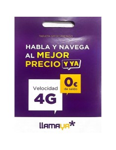 Tarjeta SIM Prepago LlamaYa - Saldo: 0 
