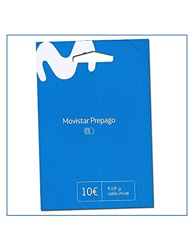 Tarjeta SIM Prepago Movistar - Saldo: 10 