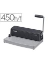 CI | Encuadernadora para espiral fellowes metal 25 perfora 10 hojas tamaño a4 encuaderna hasta 450 hojas paso 5:1