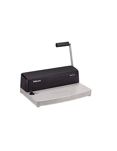 CI | Encuadernadora para espiral fellowes metal 25 perfora 10 hojas tamaño a4 encuaderna hasta 450 hojas paso 5:1