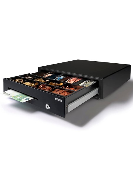 CI | Cajon safescan sd-4141 gaveta ajustable y extraible incluida pinzas de metal y ranura para billetes 8