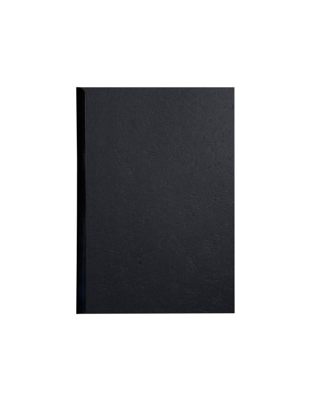 CI | Tapa de encuadernacion fellowes din a4 carton extra rigido negro 750 gr pack de 50 unidades
