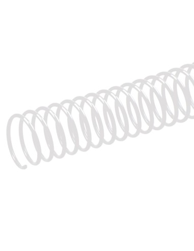 CI | Espiral metalico q-connect blanco 64 5:1 8 mm 1mm caja de 200 unidades
