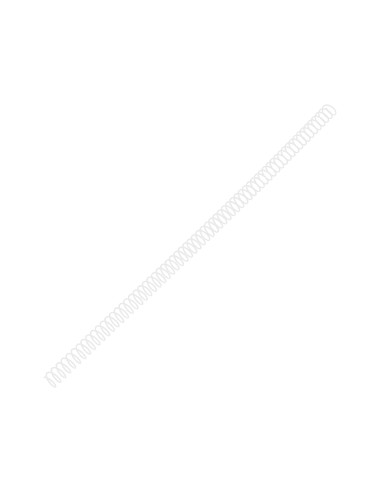 CI | Espiral metalico q-connect blanco 64 5:1 10 mm 1mm caja de 200 unidades
