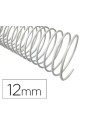 CI | Espiral metalico q-connect blanco 64 5:1 12 mm 1mm caja de 200 unidades