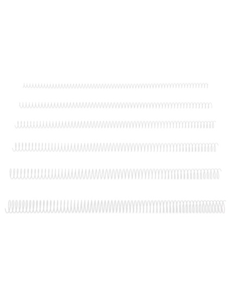 CI | Espiral metalico q-connect blanco 64 5:1 14 mm 1mm caja de 100 unidades