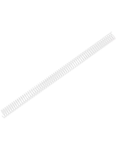 CI | Espiral metalico q-connect blanco 64 5:1 18mm 1,2mm caja de 100 unidades