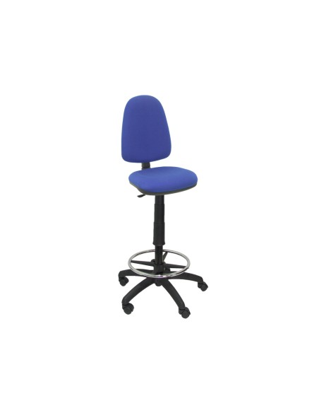 CI | Taburete q-connect con respaldo regulable en altura azul 1000+230x480x460 mm