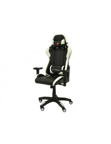CI | Silla q-connect gaming chair giratoria similpiel regulable en altura negra 1200+80x670x670 mm