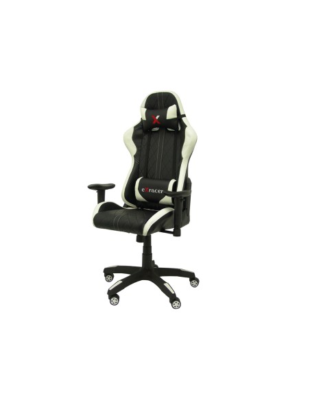 CI | Silla q-connect gaming chair giratoria similpiel regulable en altura negra 1200+80x670x670 mm