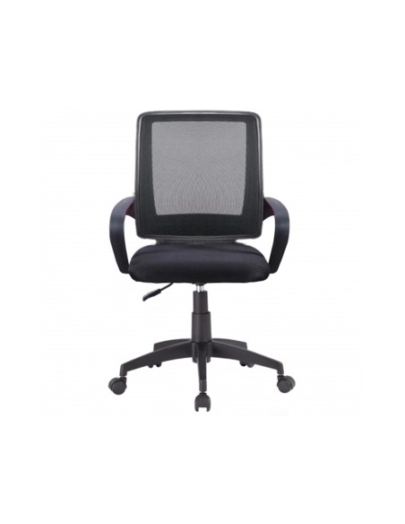 CI | Silla giratoria q-connect respaldo medio regulable en altura 900+100x560x570 mm color negro
