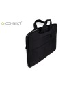 CI | Funda Para Portatil Q-Connect 15,6" Con Asas Retractiles Cremallera 3 Bolsillos Exteriores Negro